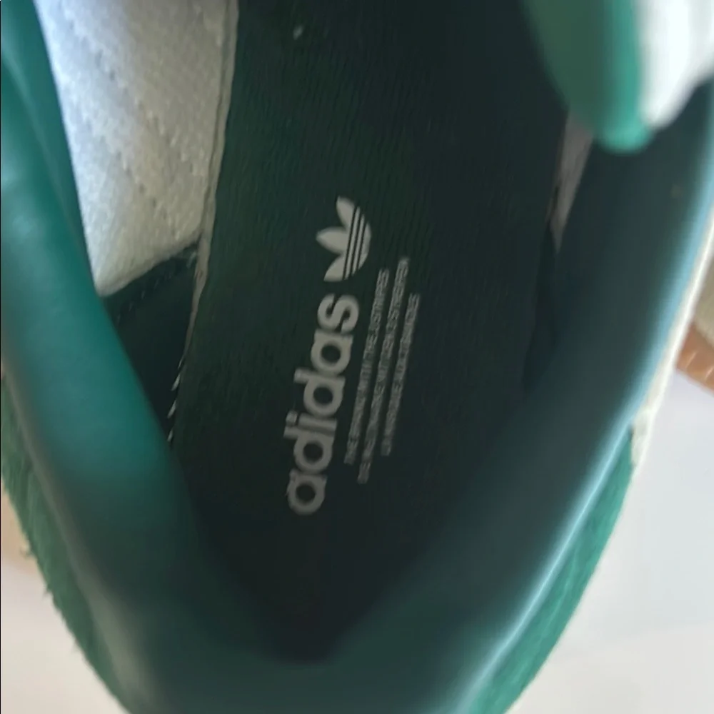 Adidas Cream and Green Casual Sneakers - Picture 4 of 5
